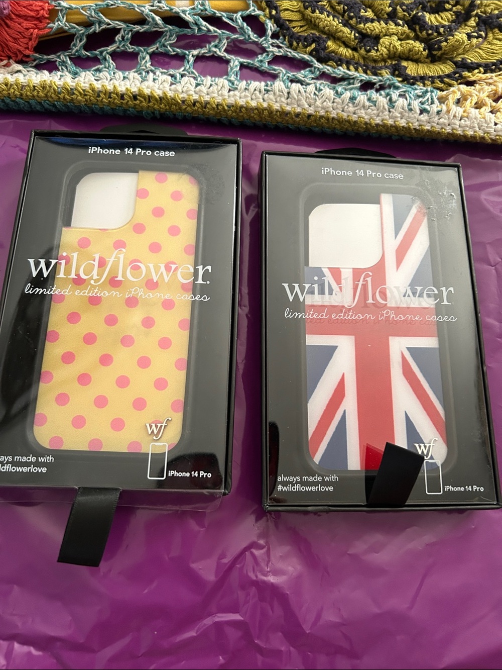 2 Wildflower limited Edition NIB iPhone 14 Pro Cases